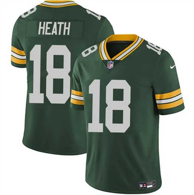 Men & Women & Youth Green Bay Packers #18 Malik Heath Green Vapor Untouchable Limited Stitched Jersey->las vegas raiders->NFL Jersey
